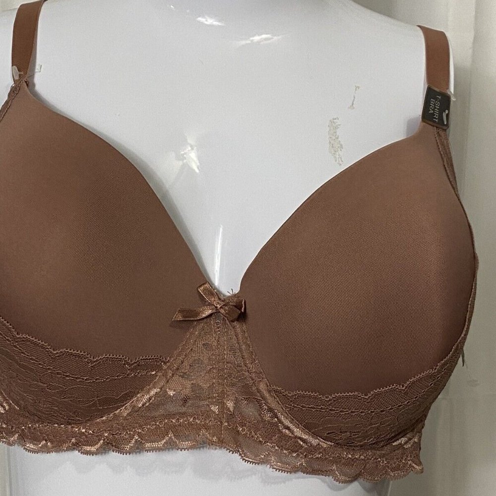 BODY EMBRACE BROWN NEW T-SHIRT BRA SIZE 38C
